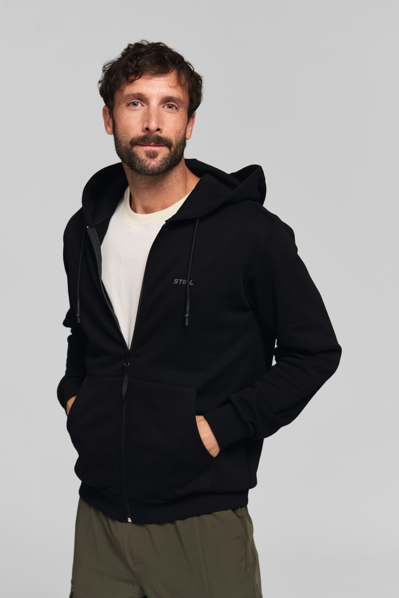 Hoodiejacke STIHL 100 REFLECTIVE Schwarz