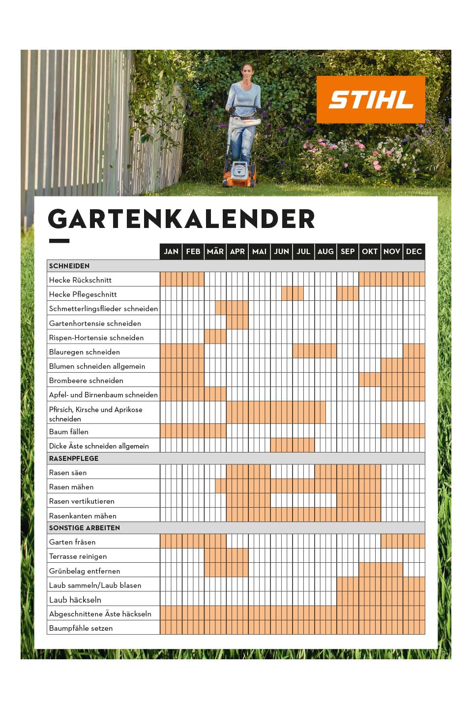 STIHL Gartenkalender