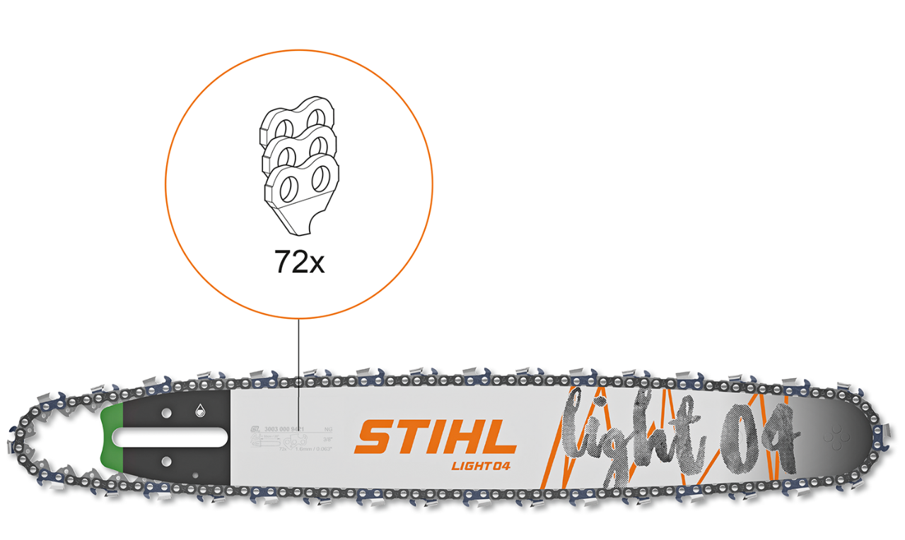 Number of chain drive links