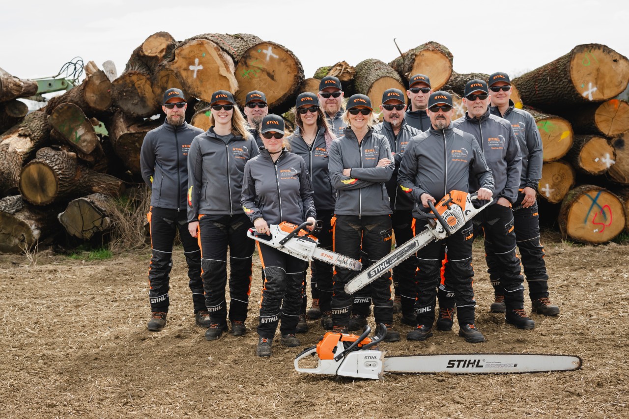 Gruppenbild vom STIHL Carving Team