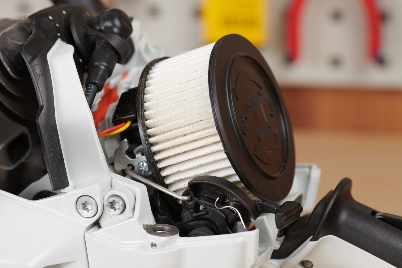 Nahaufnahme vom STIHL Langzeit-Luftfiltersystem